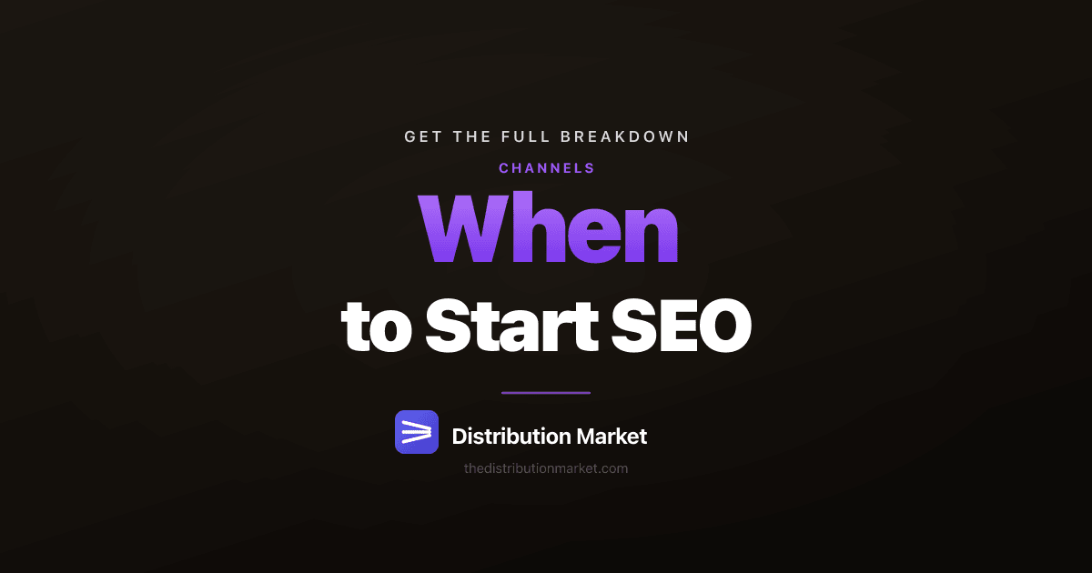 When to Start SEO